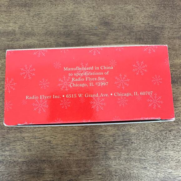 NEW 1997 Radio Flyer Christmas Ornament Collection Model 104 Little Red Wagon - Picture 4 of 7